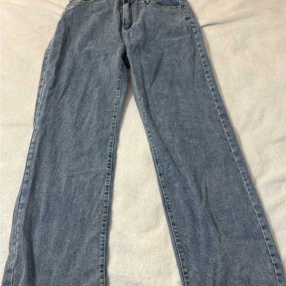 SHEIN Light Blue Flare Jeans